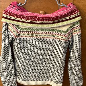 Cowl neck fair isle sweater from The Limited (circa 2004)